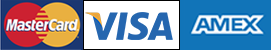 MasterCard, Visa and Amex Logos Card